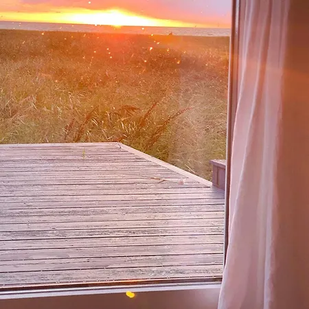Feriehus Front Row With Sunset On Odden Yderby